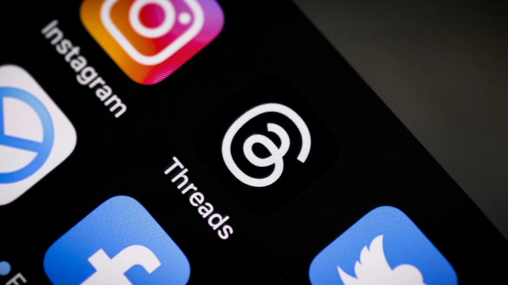 Symbole der Social Media. 